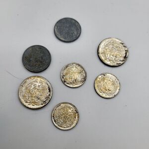 Lot Of 8 Nederland Coins 1942 1944